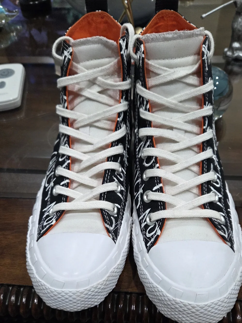 Converse UNTITL3D High Tops Black & White 'Not A Chuck' High-Top Sneakers - Picture 4 of 4